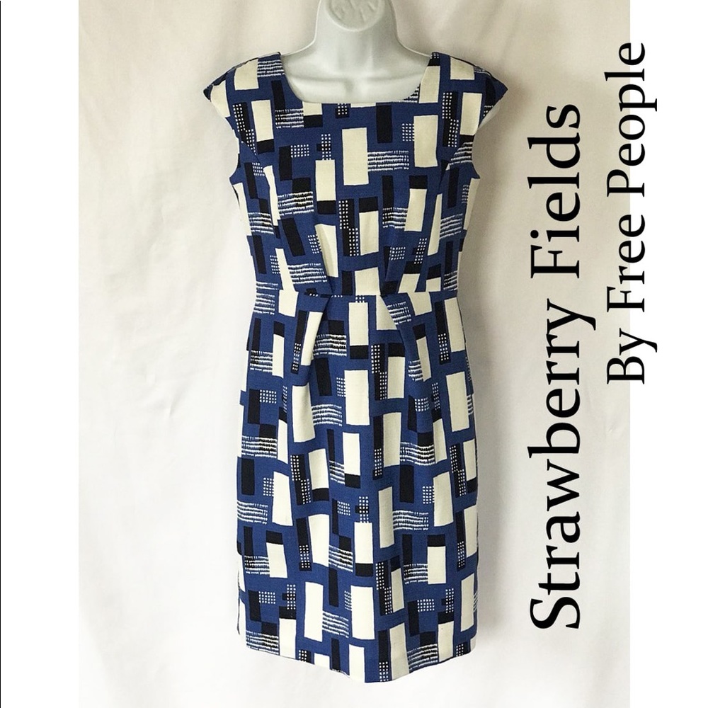 Strawberry Fields by Free People Check Shift Dress